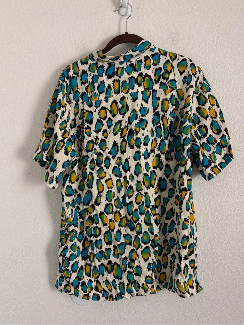 R13 Men's Size Medium Multicolor Leopard Print Tony Shirt - Picture 5 of 5